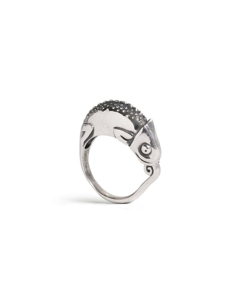 Sterling Silver Chameleon Ring 