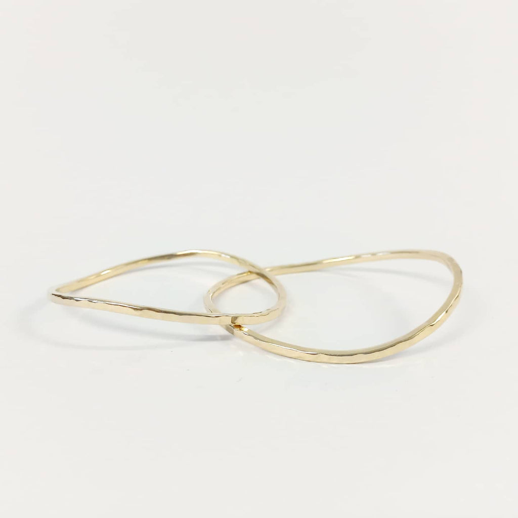 Brass hammered Florence Bangle 